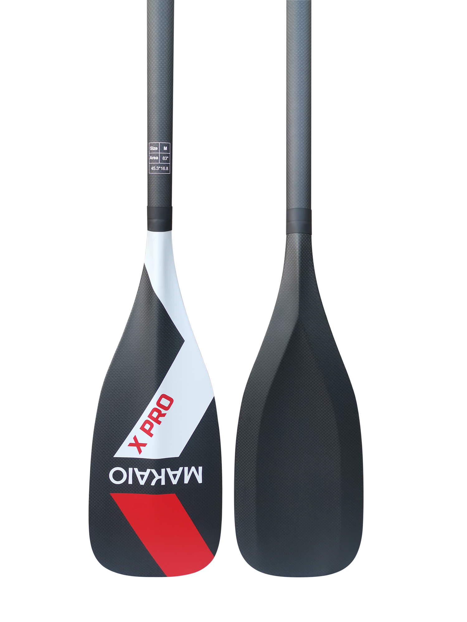 KONKAV Makaio TEILIG BOARD Paddel MAKAIO 3 Pro SUP BOARDS Paddel Hydro-Flow - SUP Carbon L Race-X