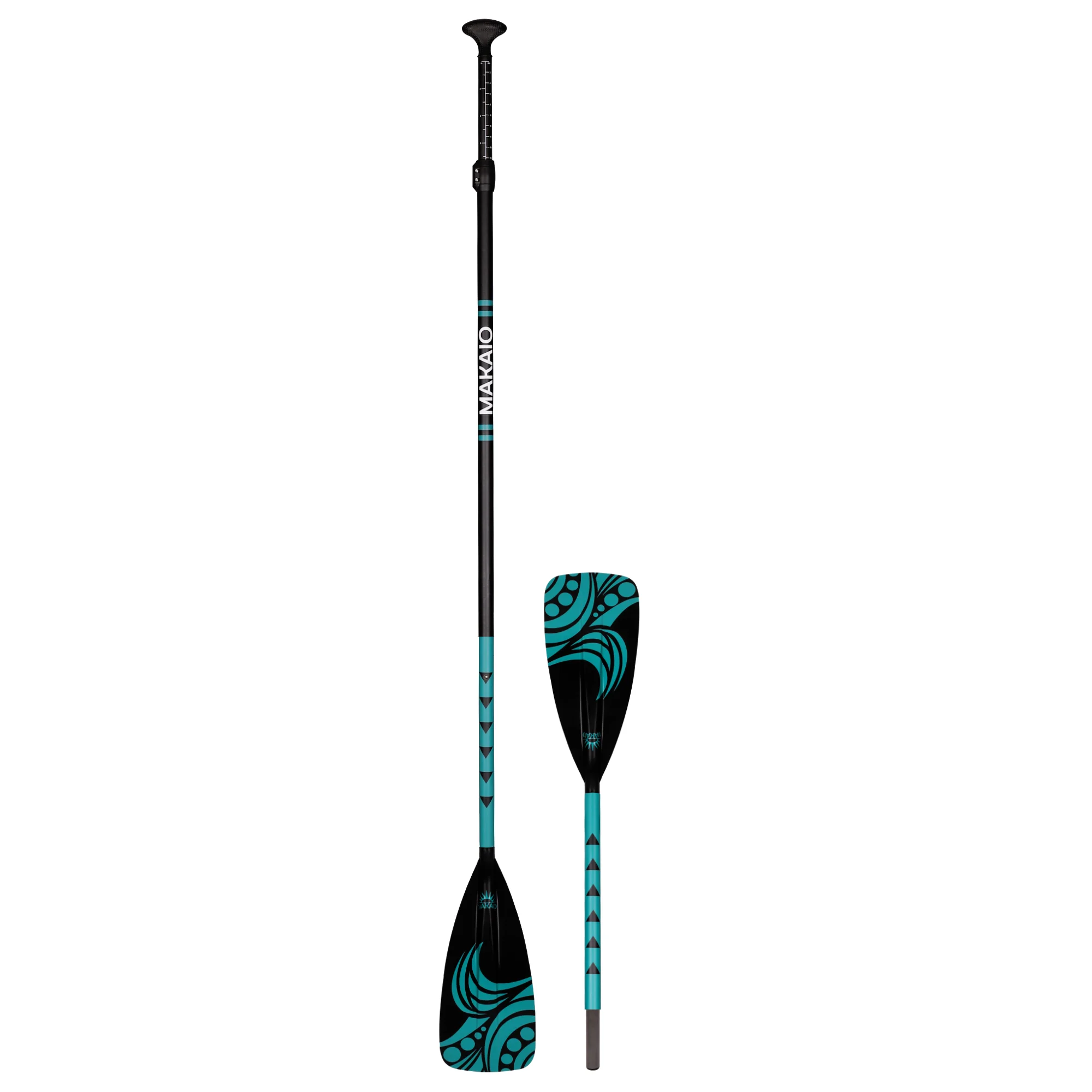 Fiberglas Hybrid Sup Board Paddel, mit Zusatzblatt zum Umbau als Kajakpaddel.