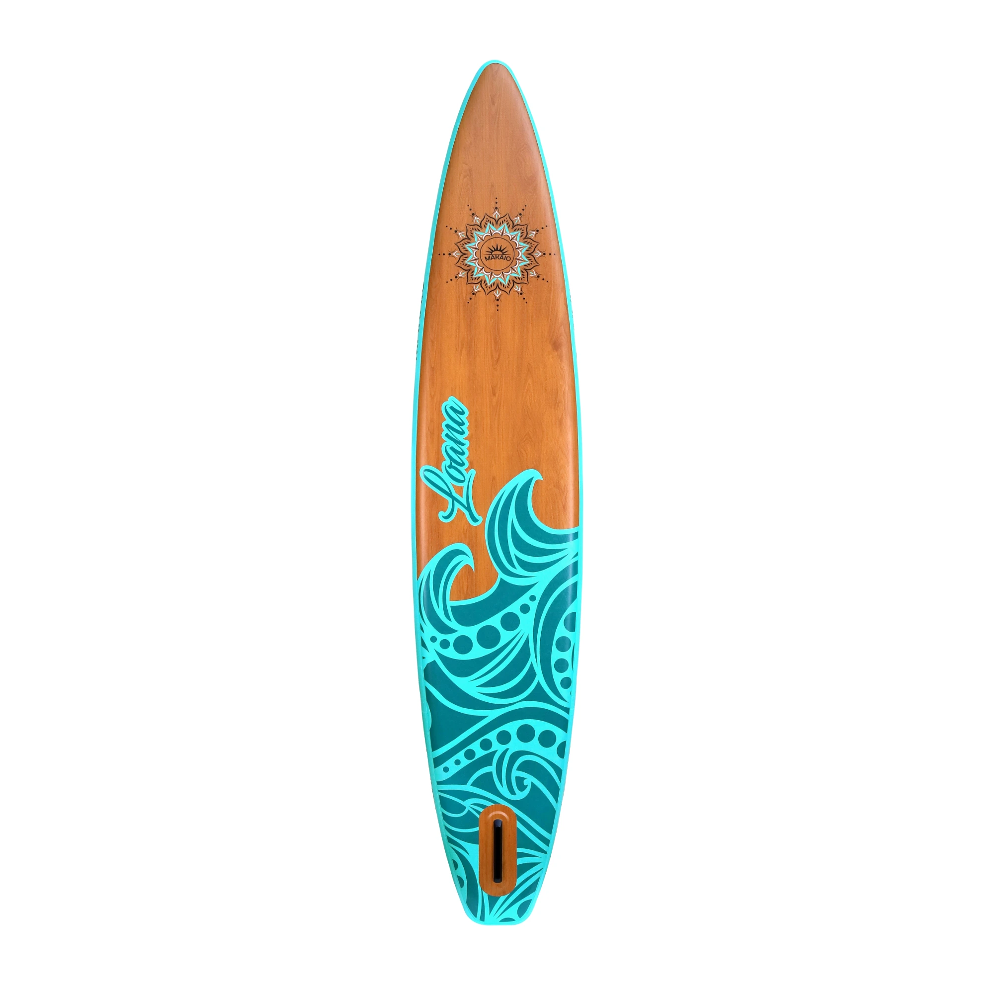 Rückseite von Sup Board mit Mandala Muster