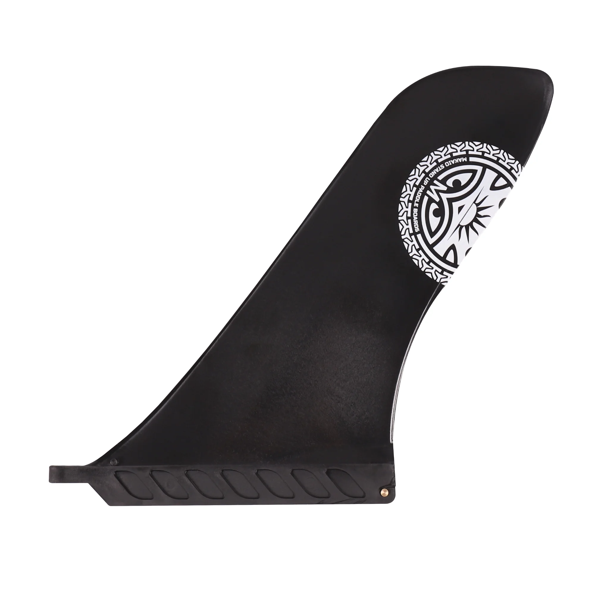 Sup Board ISup Race und Touring Finne für US Fin-Box. Farbe Schwarz mit Makaio Sup Logo und finnen Schraube.