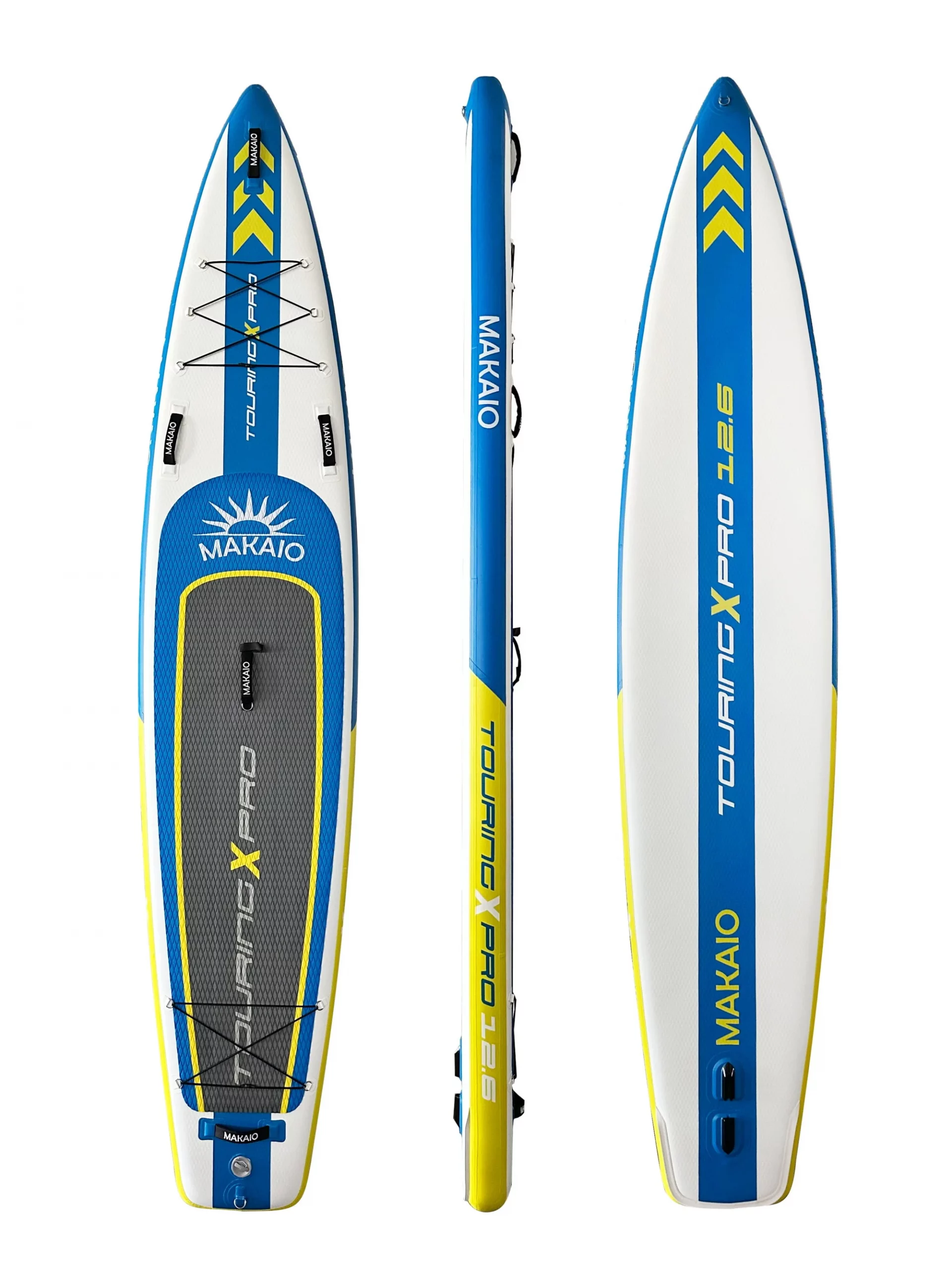 touring sup board in drei ansichten